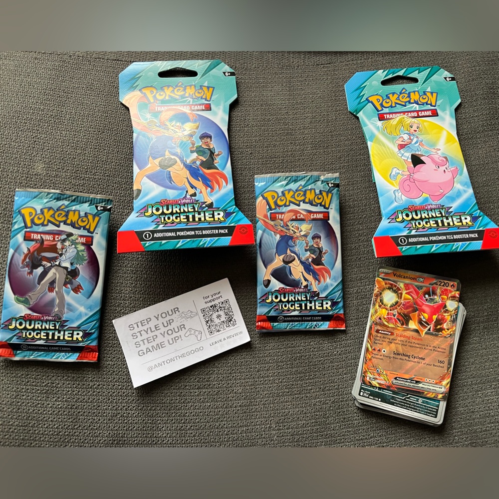 pokemon cards lot Journey Together  22 Cards With Empty Box
